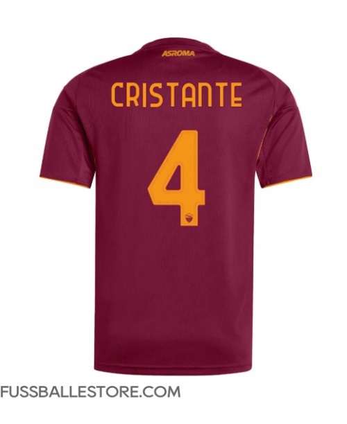 Günstige AS Roma Bryan Cristante #4 Heimtrikot 2025-26 Kurzarm Günstige AS Roma Bryan Cristante #4 Heimtrikot 2025-26 Kurzarm